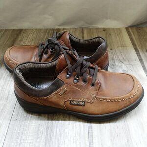 Mephisto Slacker Gore-Tex Waterproof Brown Leather Lace Up Shoes Size 10